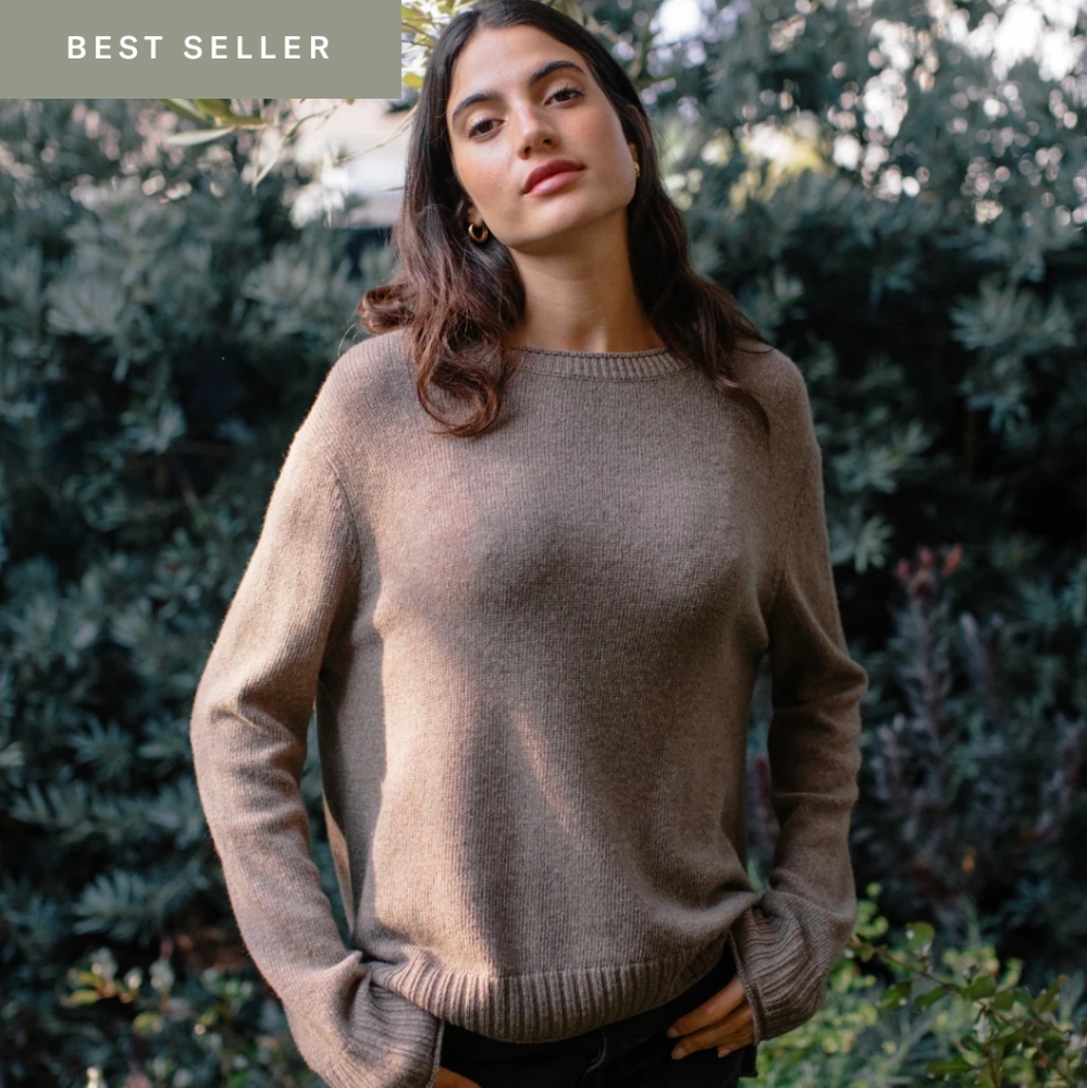 Jenni Kayne Everyday Sweater in taupe
